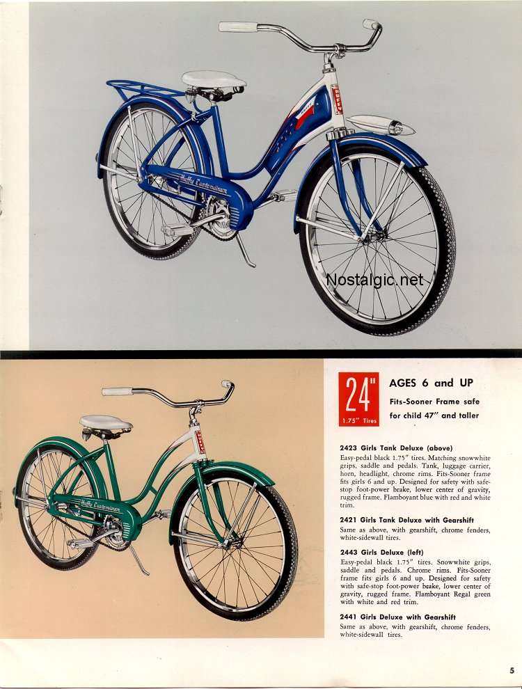 1955 Huffy Customliner Catalog Picture 5 Dave's Vintage Bicycles